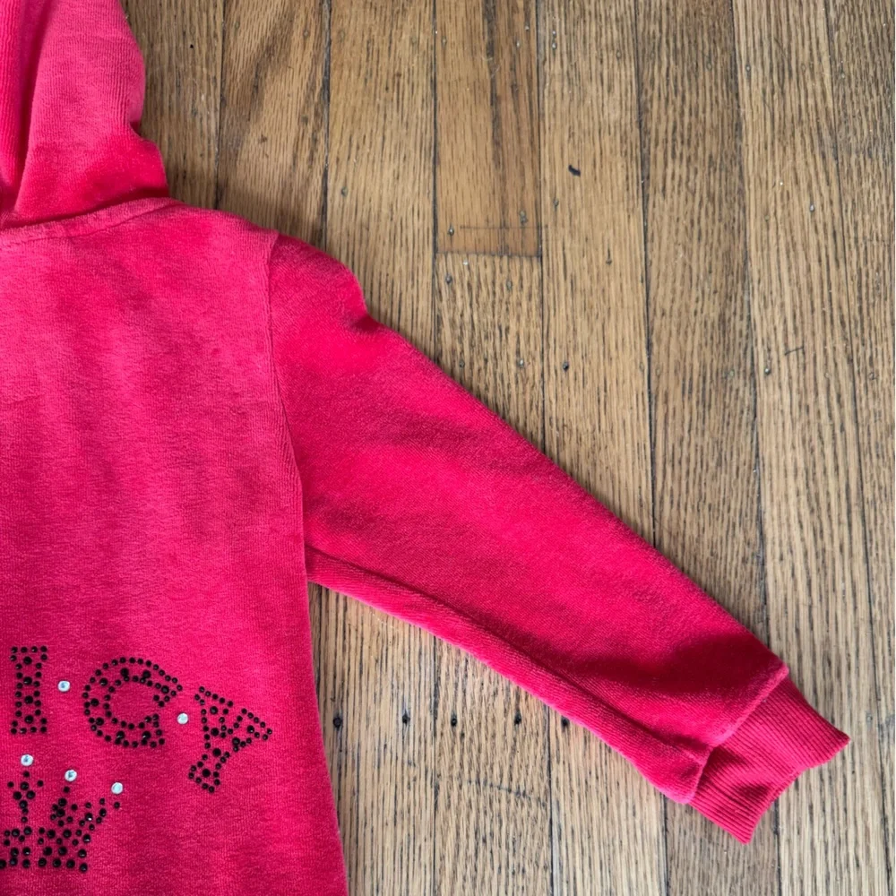 Juicy Couture Little Girls Red Sweatpants & Hoodie Set Size 3T - Picture 13 of 14